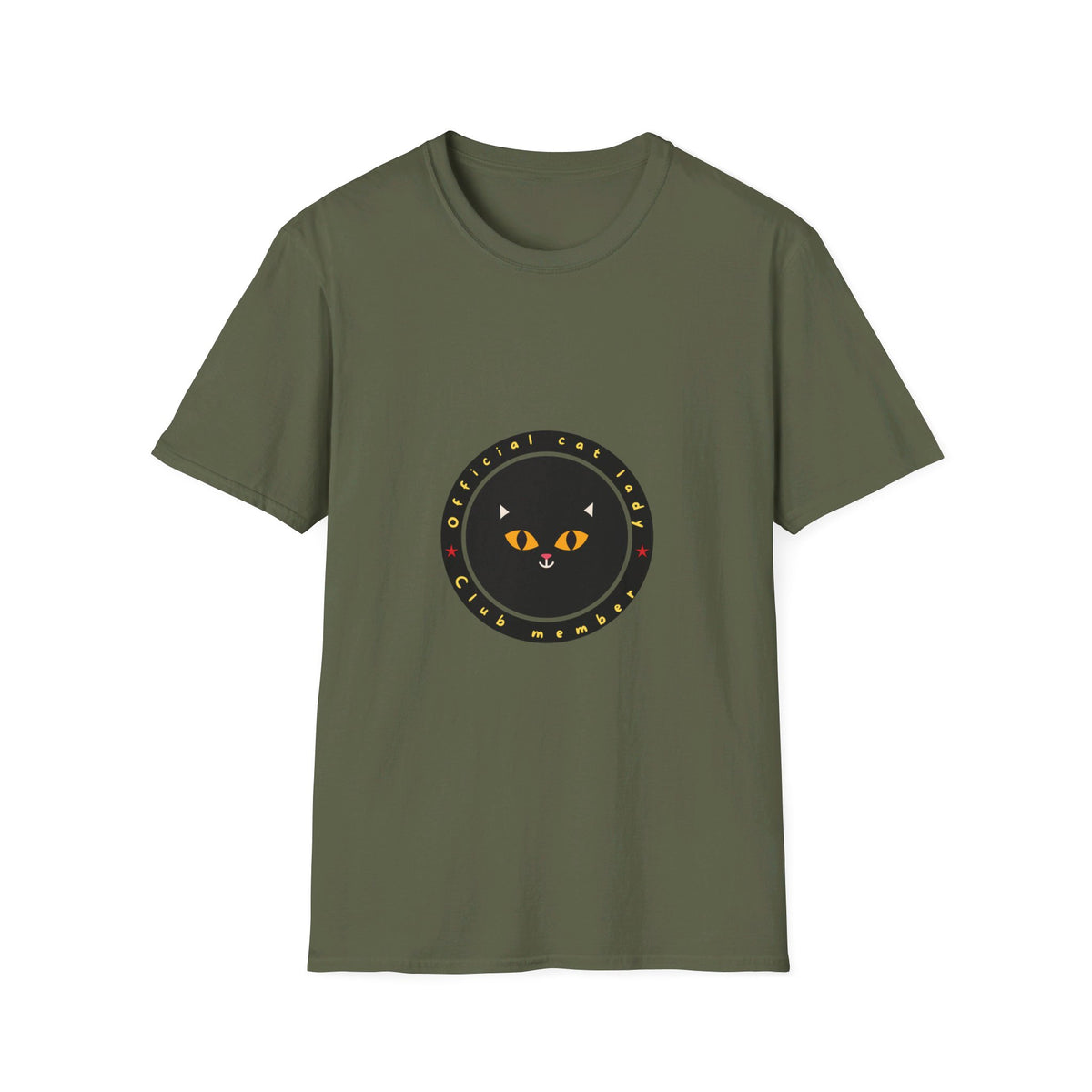 Official cat lady club member T-shirt