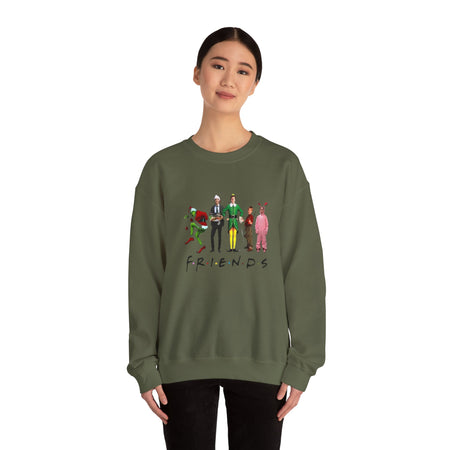 Funny Christmas Friends Unisex Heavy Blend™ Crewneck Sweatshirt
