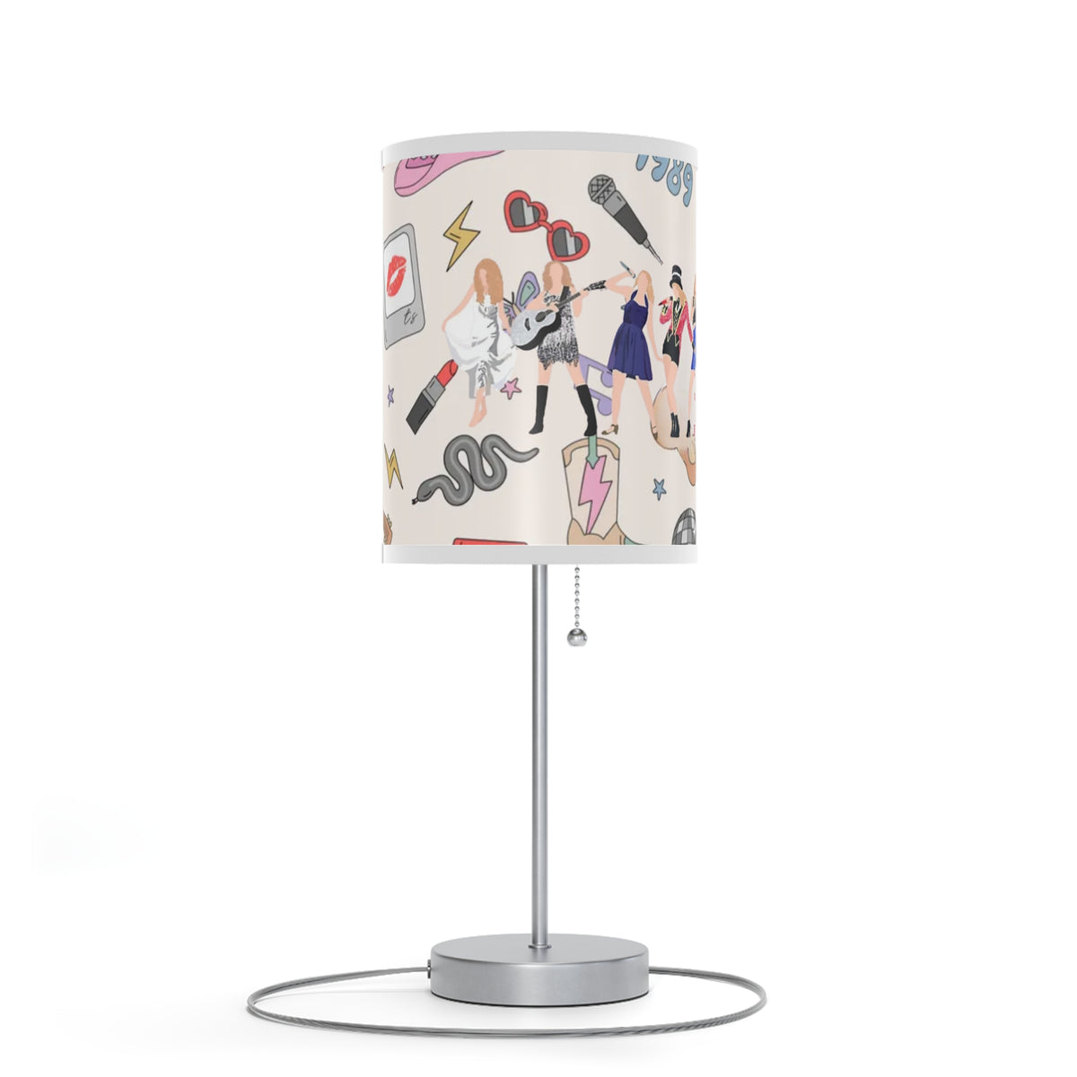 Taylor Era Tour Lamp on a Stand, US|CA plug, Little Swiftie Room Lamp, Taylor Fan Gift, Album Cover Lamp, Swiftie Bedroom, Taylor Lover Gift