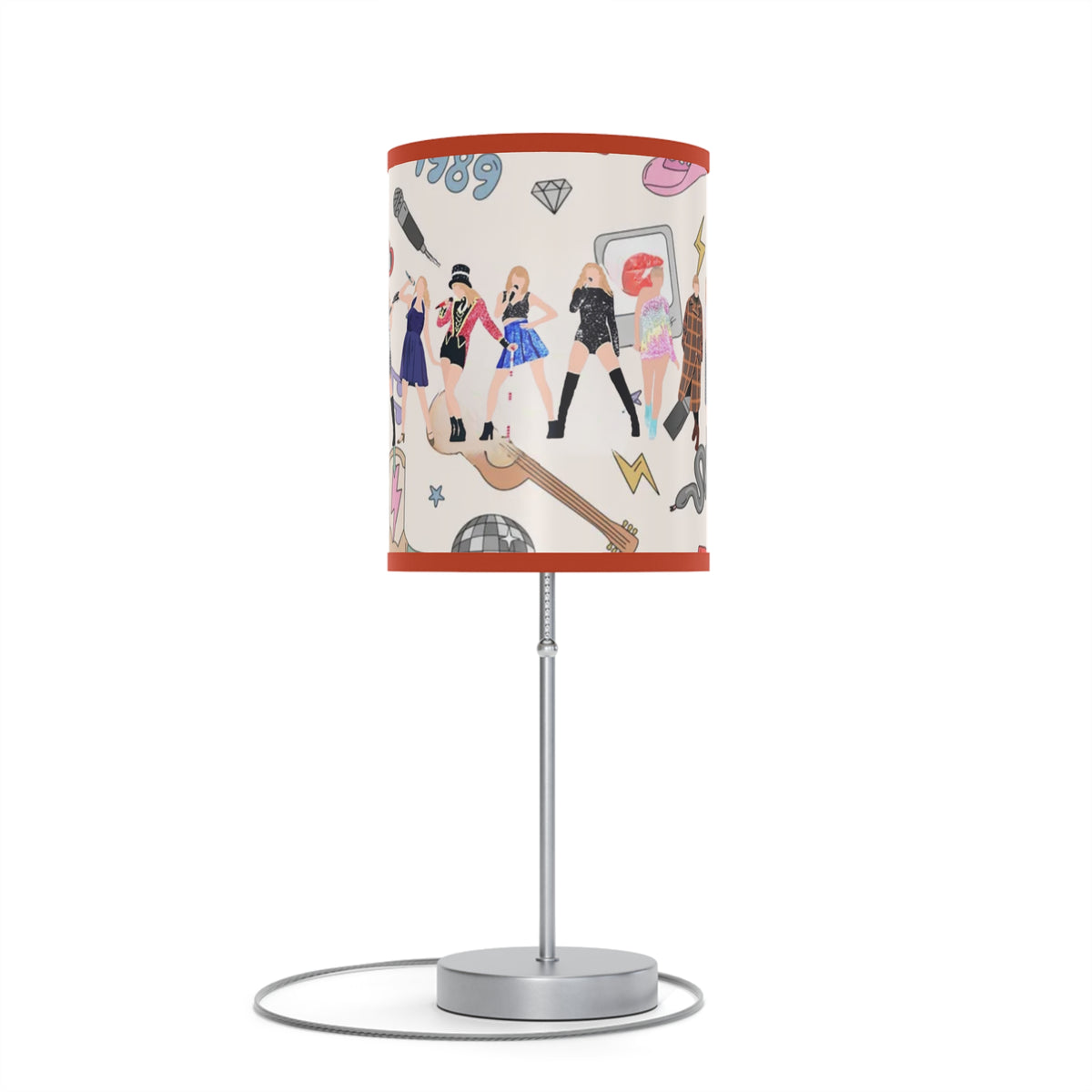 Taylor Era Tour Lamp on a Stand, US|CA plug, Little Swiftie Room Lamp, Taylor Fan Gift, Album Cover Lamp, Swiftie Bedroom, Taylor Lover Gift