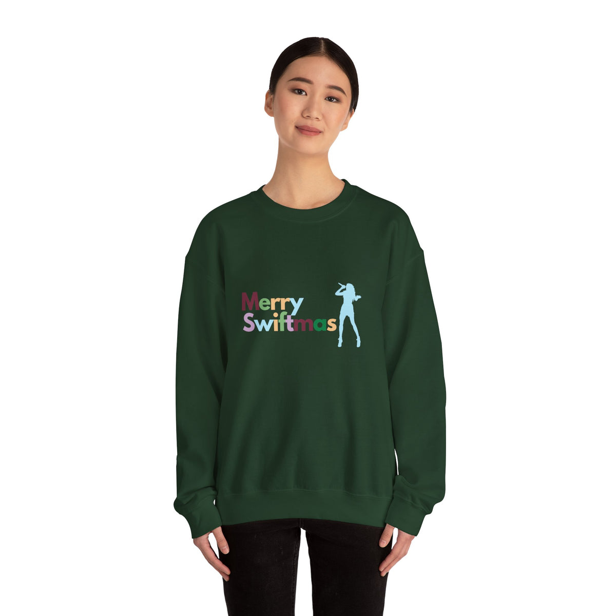 Cute Merry Swiftmas Unisex Heavy Blend™ Crewneck Sweatshirt
