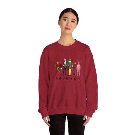 Funny Christmas Friends Unisex Heavy Blend™ Crewneck Sweatshirt
