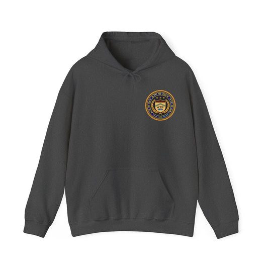 Satirical ATF Logo Unisex Hoodie: A Touch of Humor