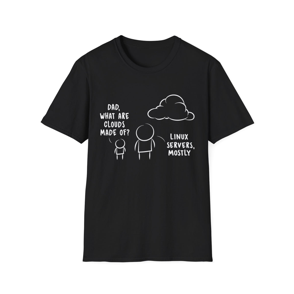 ad What Are Clouds Made Of T-Shirt,Linux Server