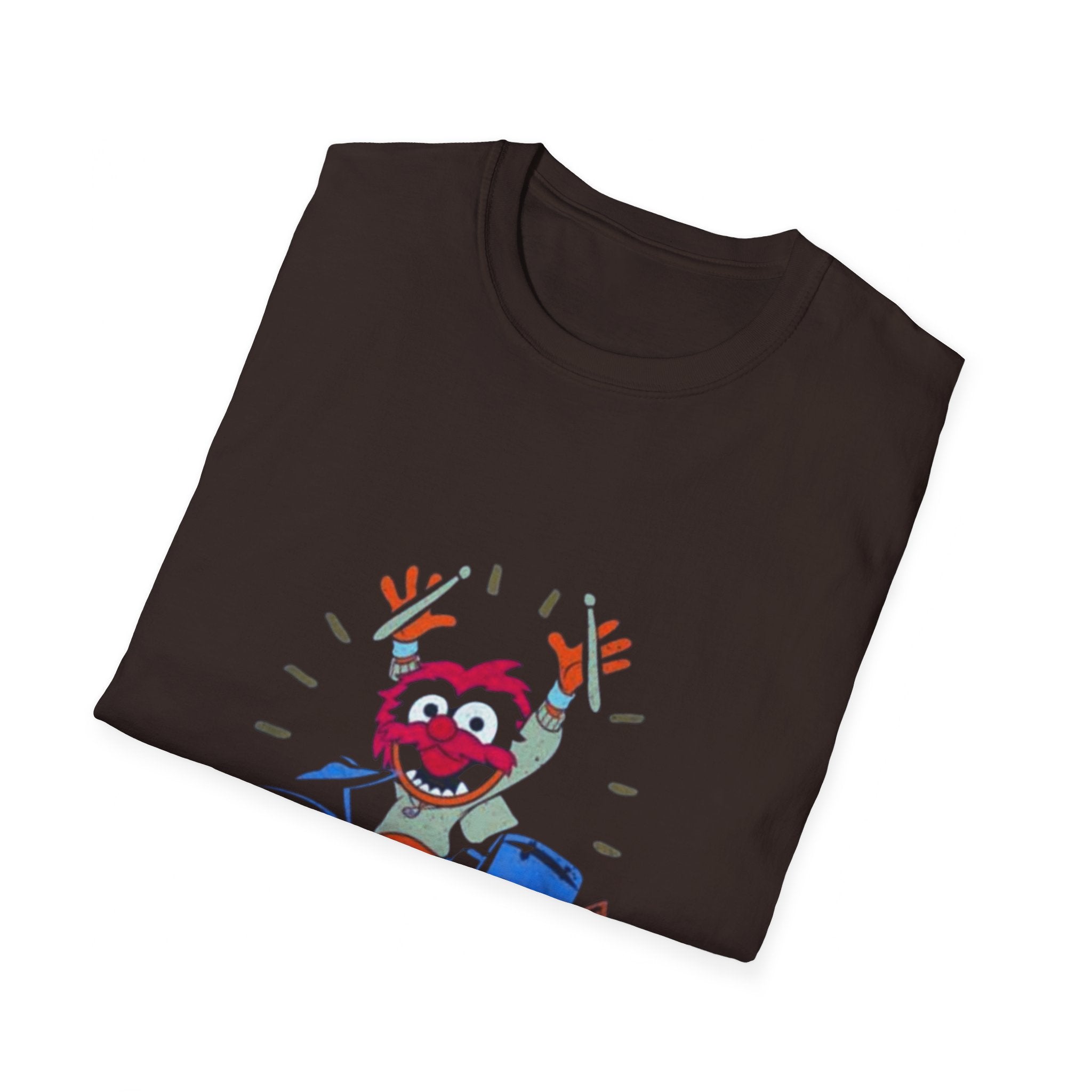 Rock Out with The Muppets Animal 'Let's Rock' Drums Unisex Softstyle T-Shirt