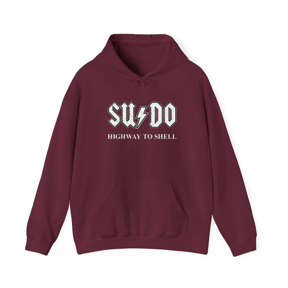 Sudo Highway to Shell - Programmer Linux hoodie Unisex Heavy Blend™ Hooded Sweatshirt