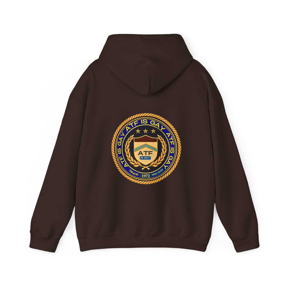 Satirical ATF Logo Unisex Hoodie: A Touch of Humor