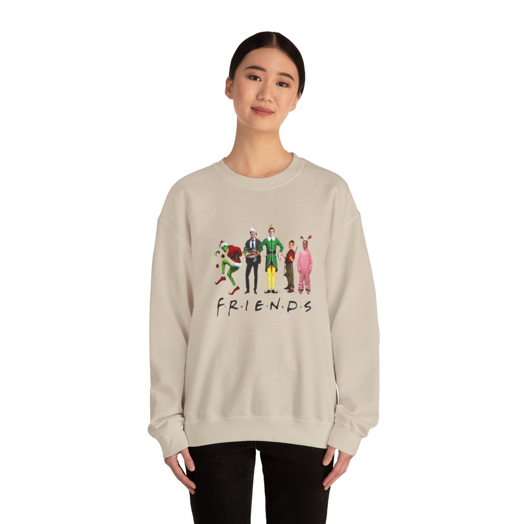 Funny Christmas Friends Unisex Heavy Blend™ Crewneck Sweatshirt
