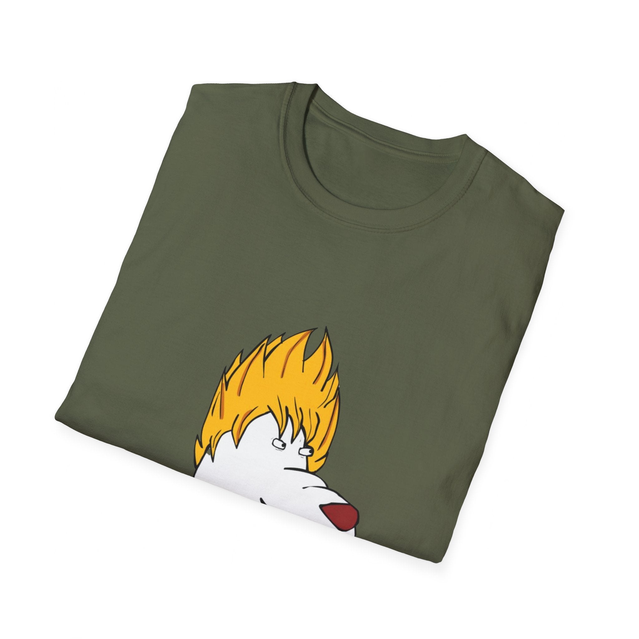 Goku Dragon BallZ Perro Blanco Camiseta Inspirada por uno de los mejores animadores Nicaragüense.