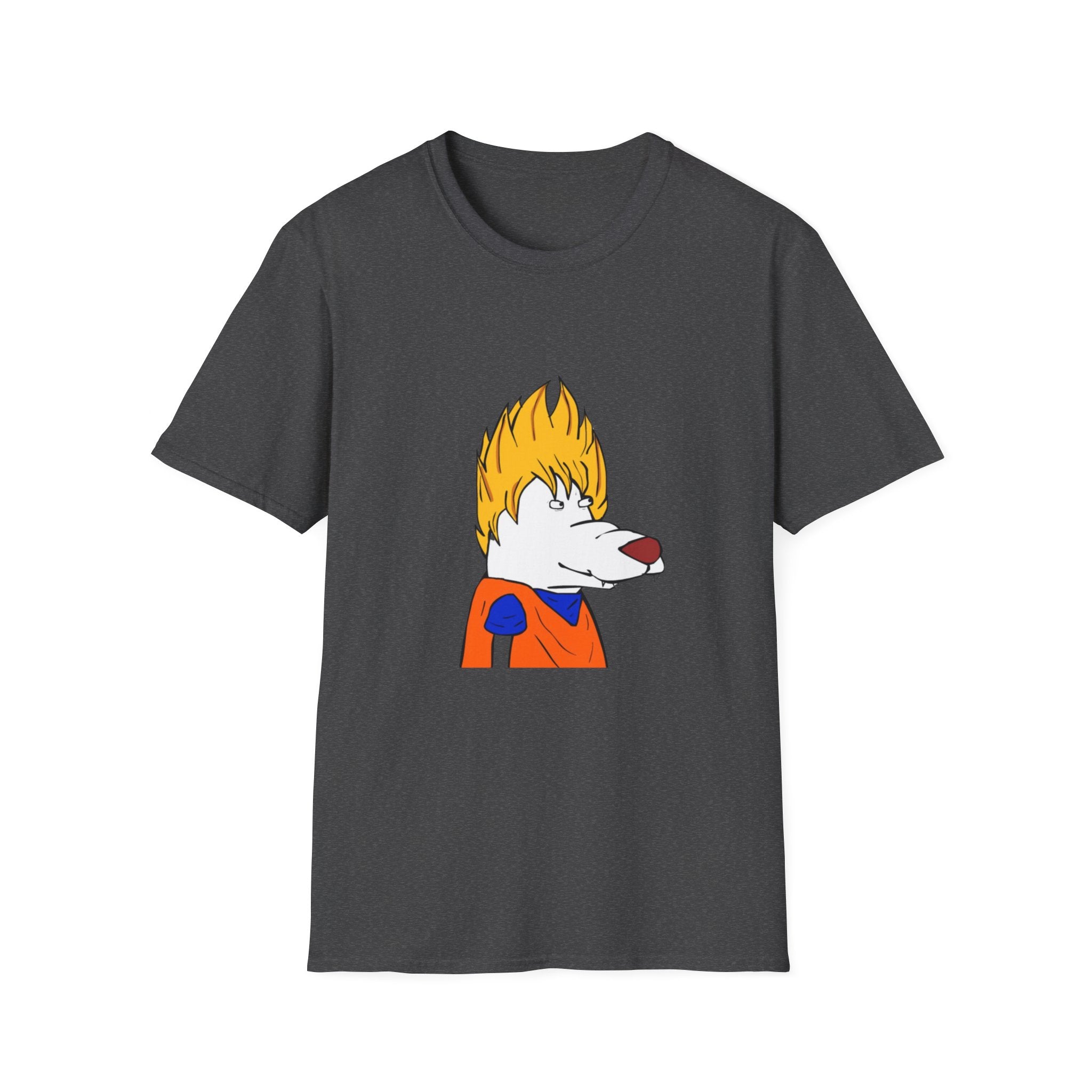 Goku Dragon BallZ Perro Blanco Camiseta Inspirada por uno de los mejores animadores Nicaragüense.