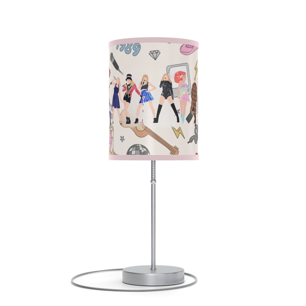 Taylor Era Tour Lamp on a Stand, US|CA plug, Little Swiftie Room Lamp, Taylor Fan Gift, Album Cover Lamp, Swiftie Bedroom, Taylor Lover Gift