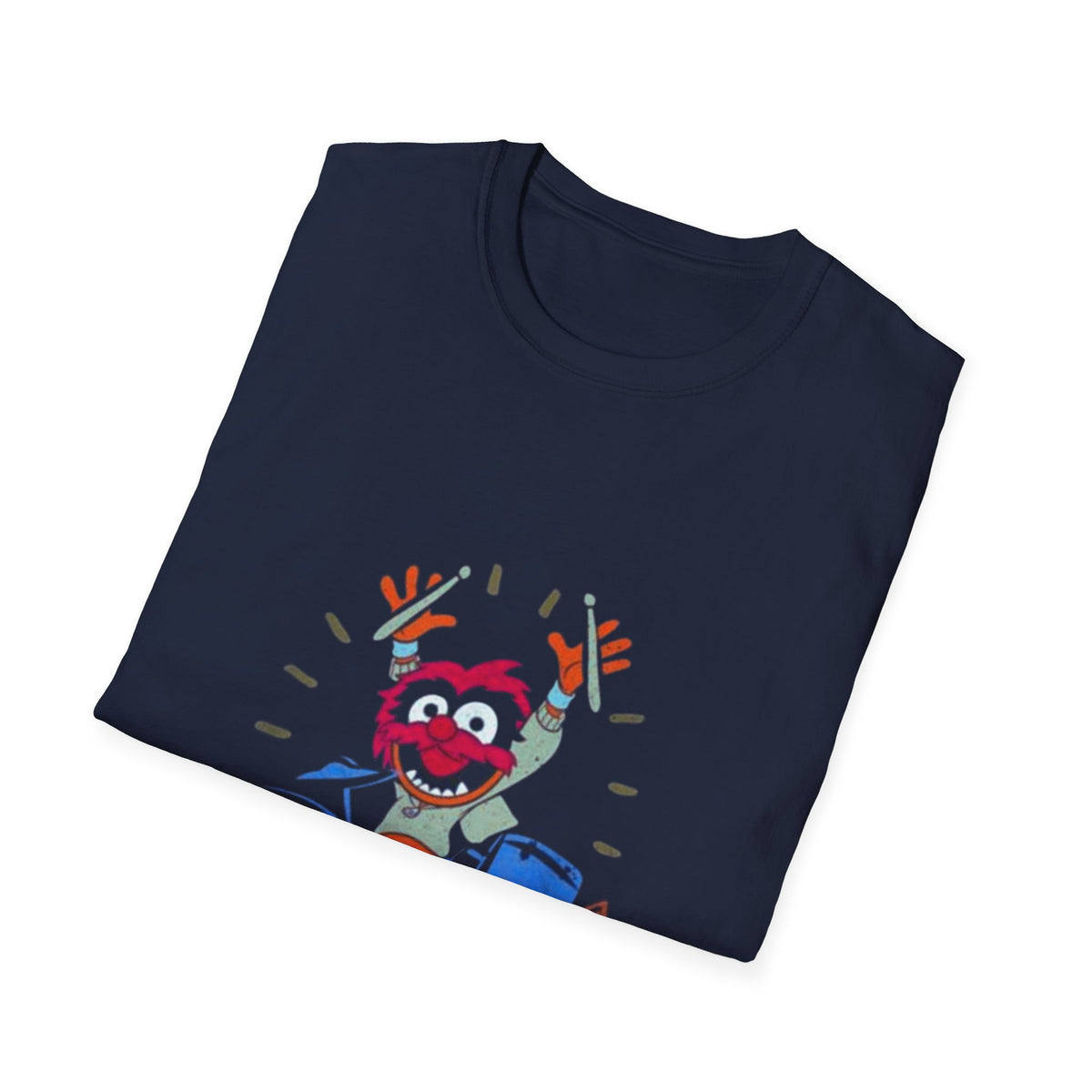 Rock Out with The Muppets Animal 'Let's Rock' Drums Unisex Softstyle T-Shirt