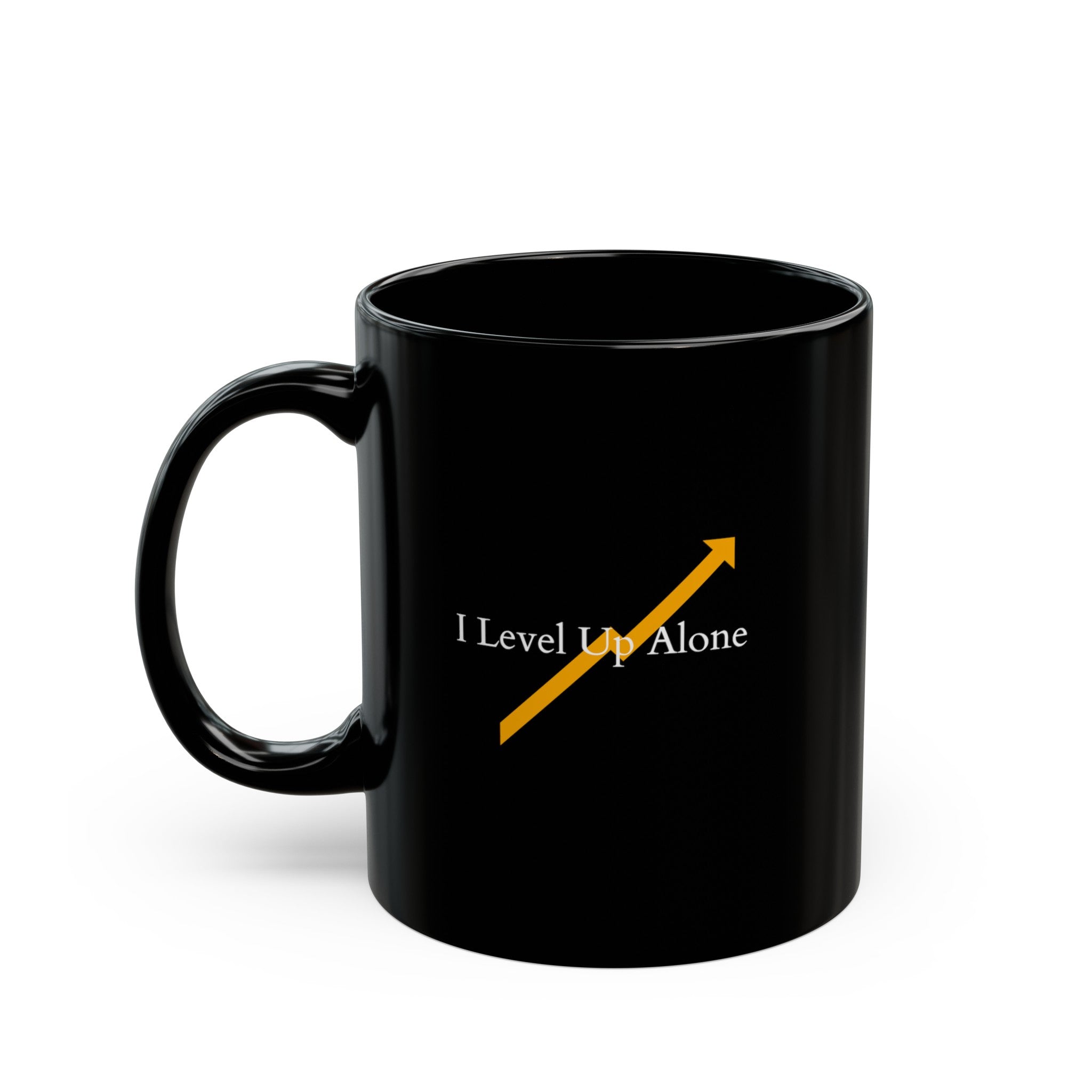 Level Up! Black Mug for anime Lovers (Available in 11oz and 15oz)