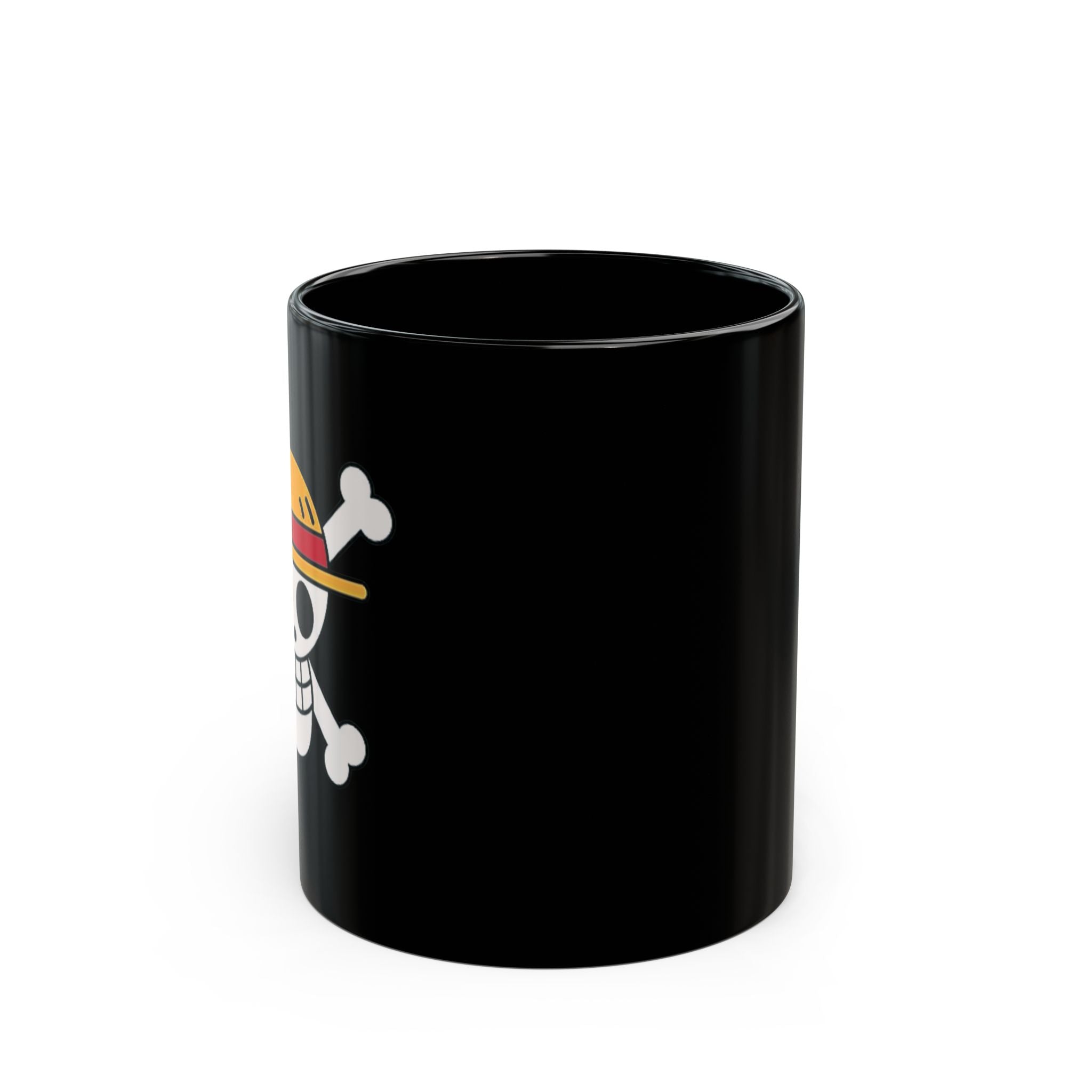 Strawhat Jolly Roger , One Piece Black Mug (11oz, 15oz)