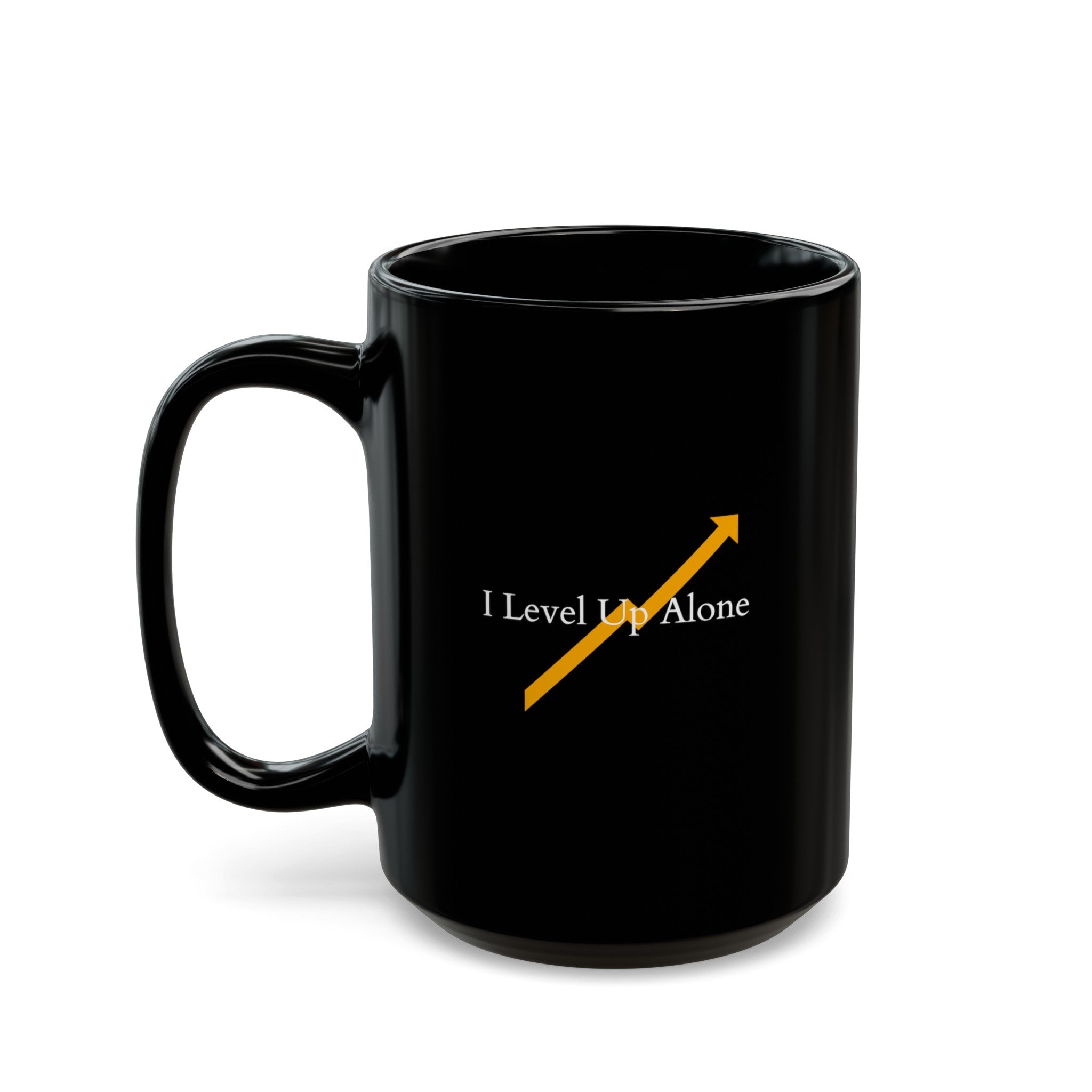 Level Up! Black Mug for anime Lovers (Available in 11oz and 15oz)