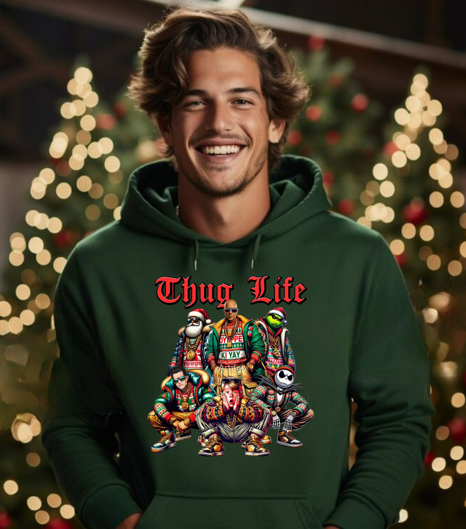 Thug Life Christmas Unisex Heavy Blend™ Hooded Sweatshirt