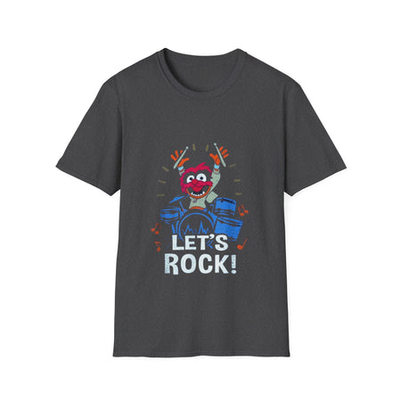 Rock Out with The Muppets Animal 'Let's Rock' Drums Unisex Softstyle T-Shirt