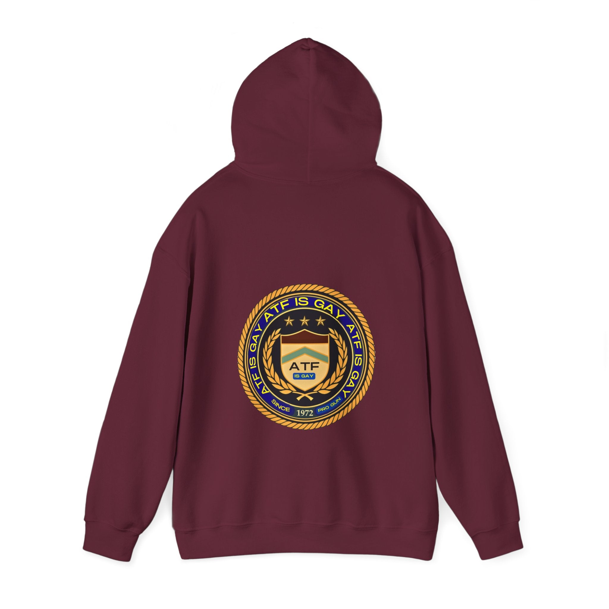 Satirical ATF Logo Unisex Hoodie: A Touch of Humor