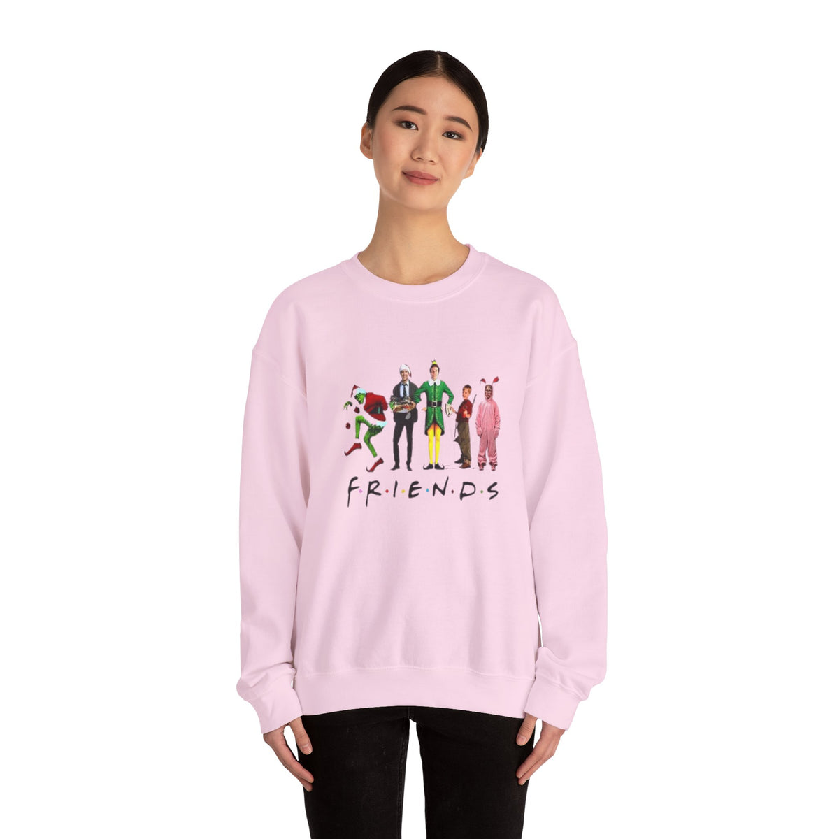 Funny Christmas Friends Unisex Heavy Blend™ Crewneck Sweatshirt
