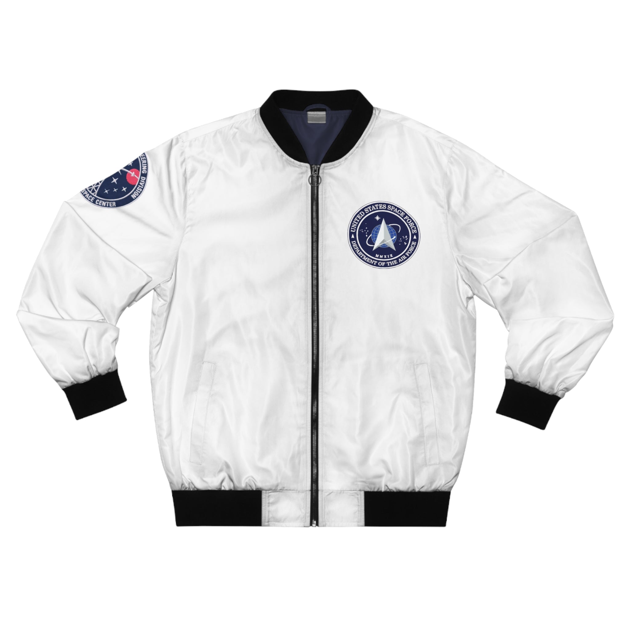 The United States Space Force Men's Bomber Jacket (AOP)
Logrado
