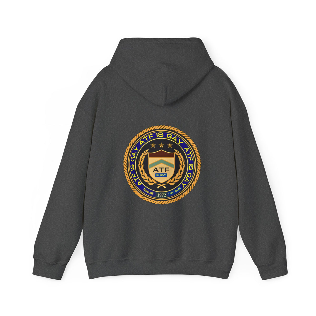 Satirical ATF Logo Unisex Hoodie: A Touch of Humor