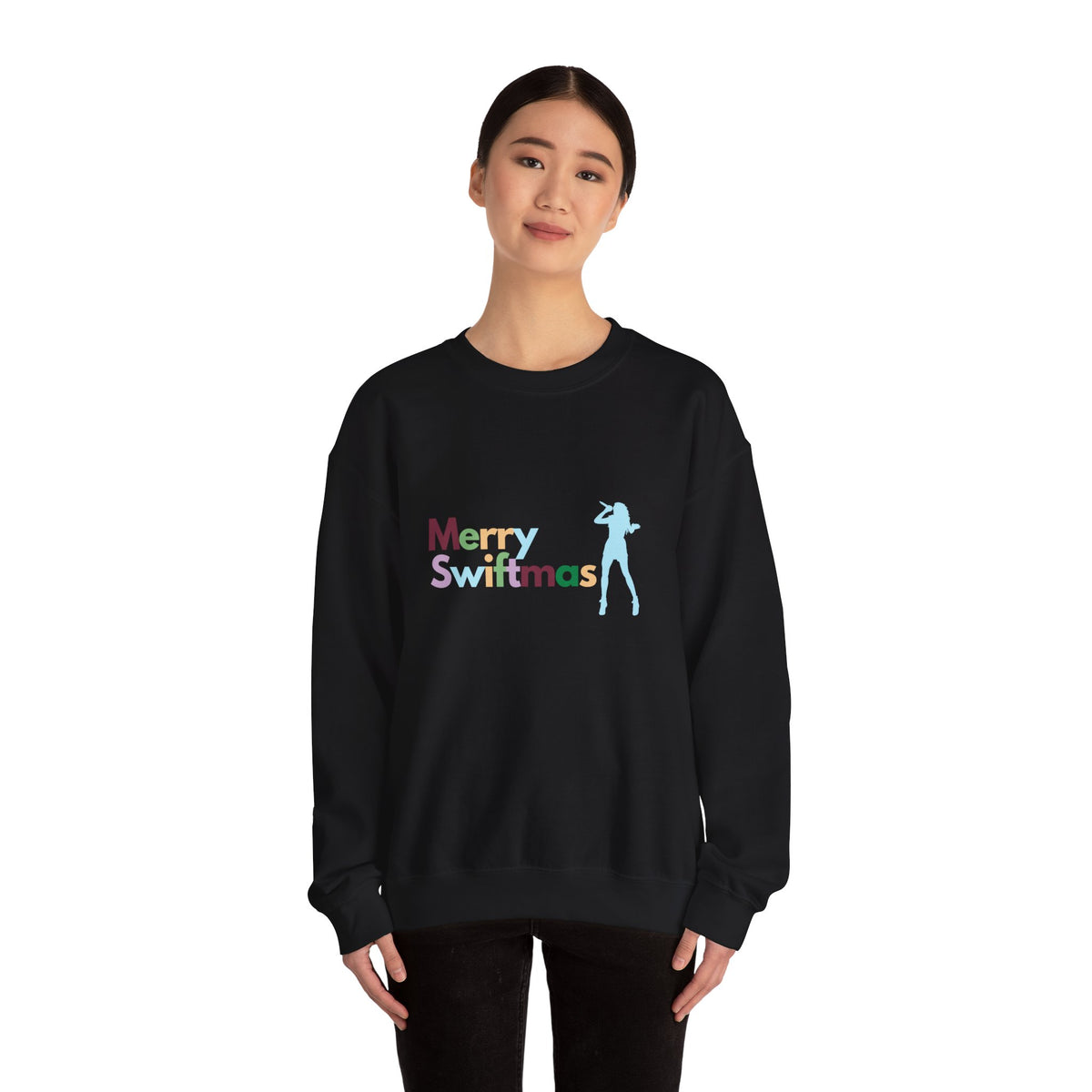 Cute Merry Swiftmas Unisex Heavy Blend™ Crewneck Sweatshirt
