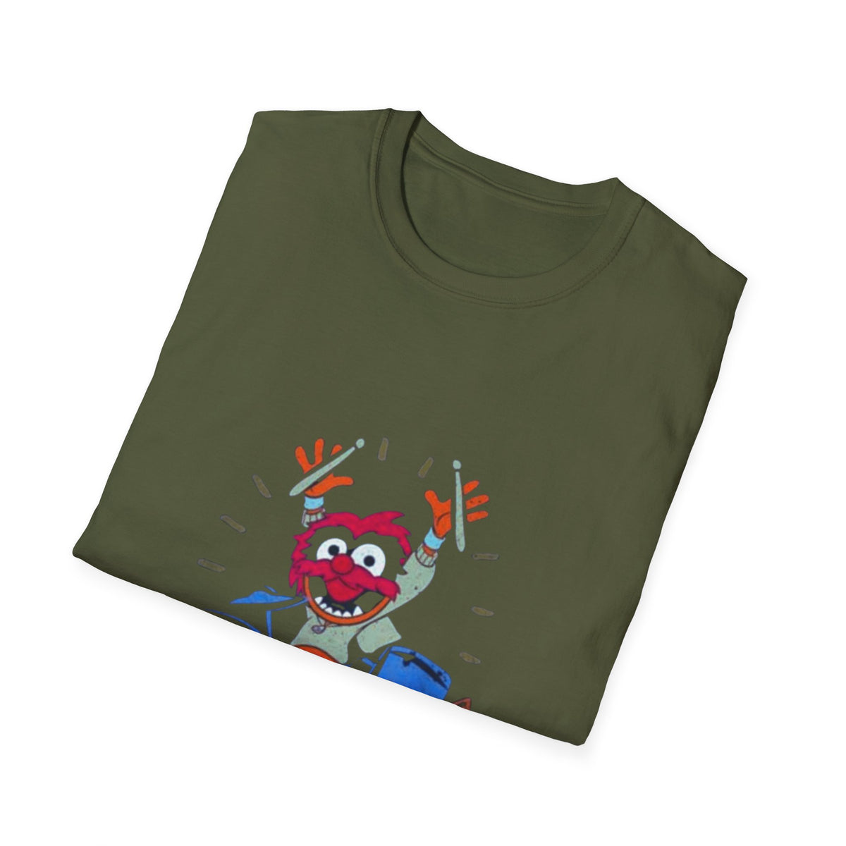 Rock Out with The Muppets Animal 'Let's Rock' Drums Unisex Softstyle T-Shirt