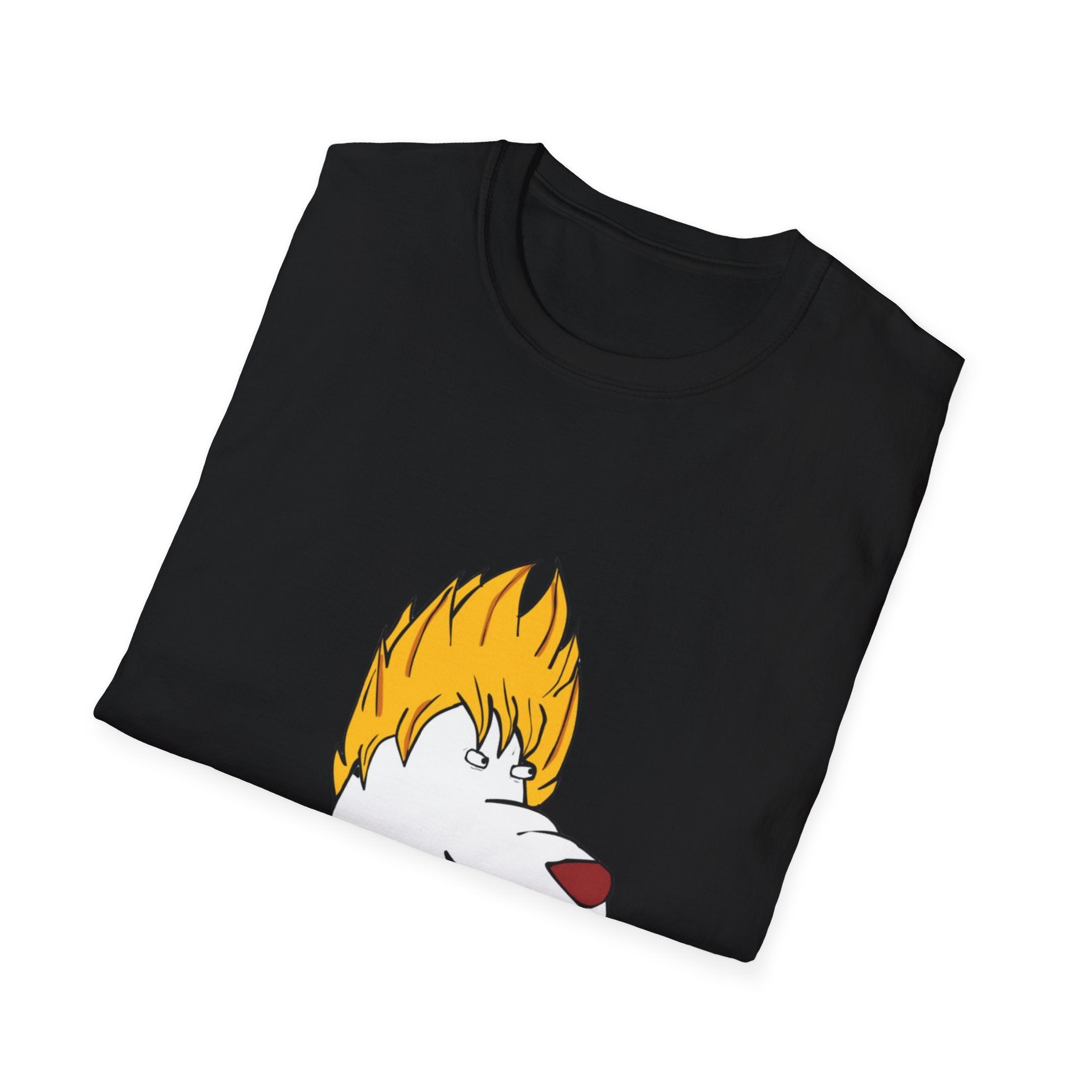 Goku Dragon BallZ Perro Blanco Camiseta Inspirada por uno de los mejores animadores Nicaragüense.