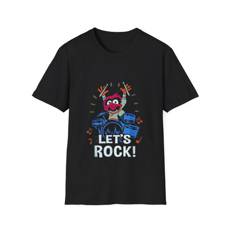 Rock Out with The Muppets Animal 'Let's Rock' Drums Unisex Softstyle T-Shirt