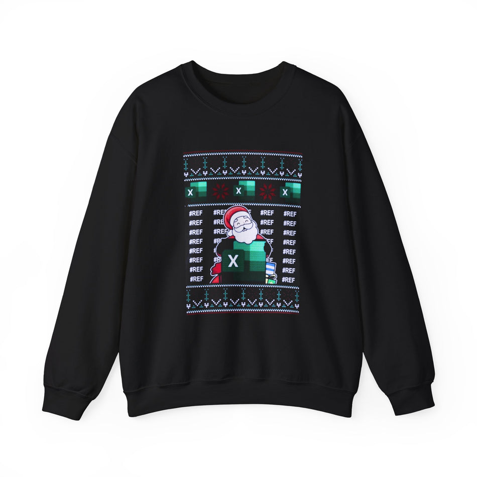 Funny Excel Santa Christmas Unisex Heavy Blend™ Crewneck Sweatshirt