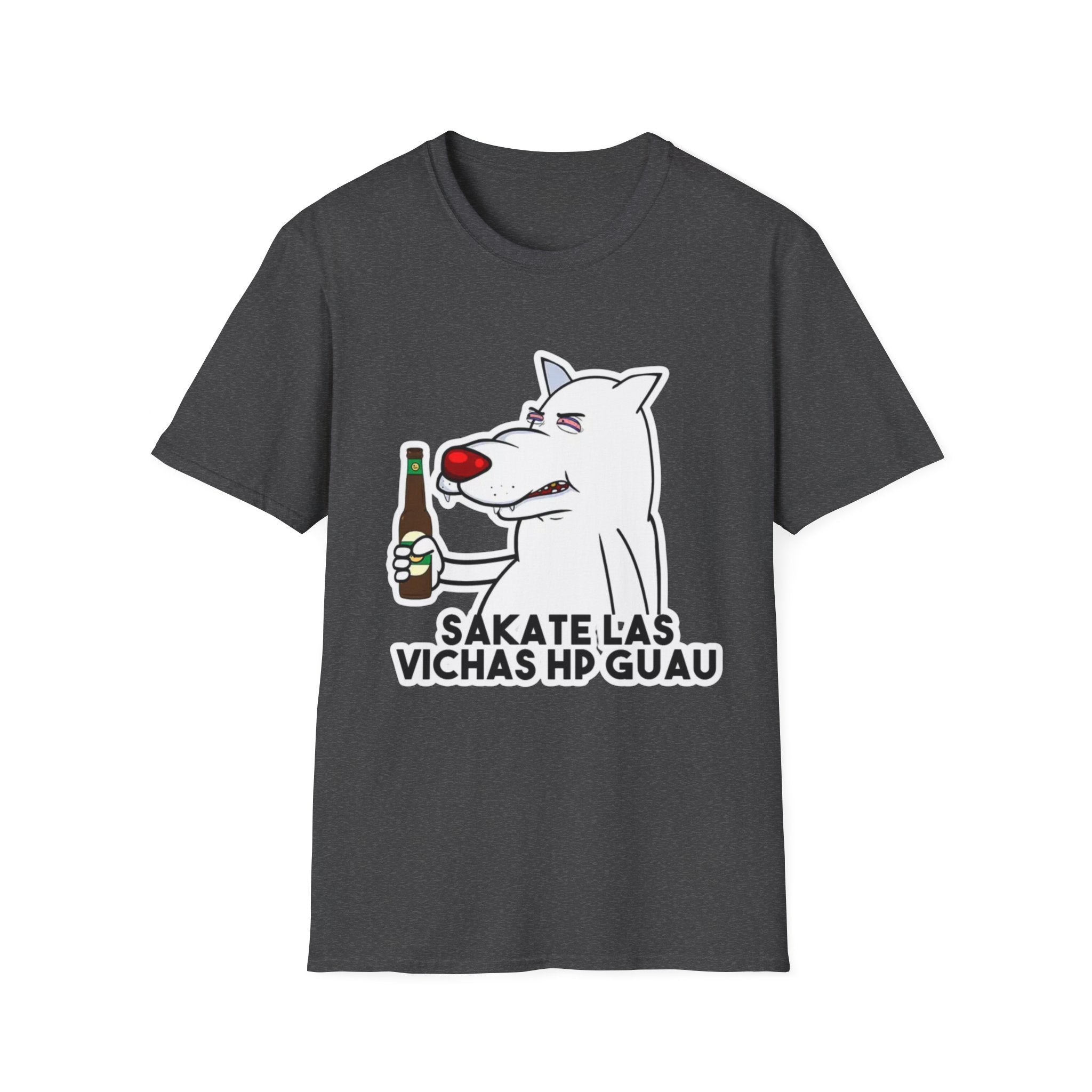 Sacate Las vichas el Perro Blanco Camiseta Inspirada por uno de los mejores animadores Nicaragüense.