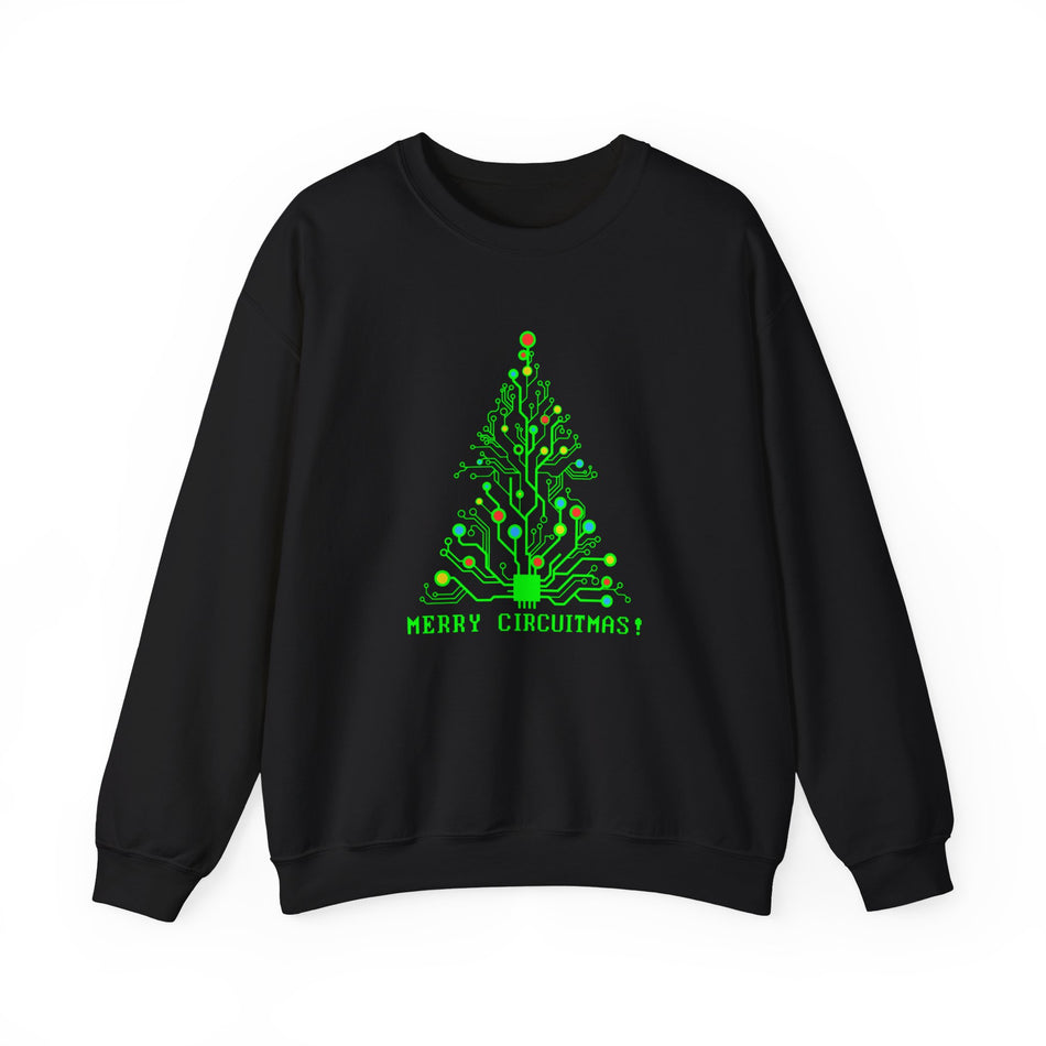 Funny Merry Circuitmas Unisex Heavy Blend™ Crewneck Sweatshirt