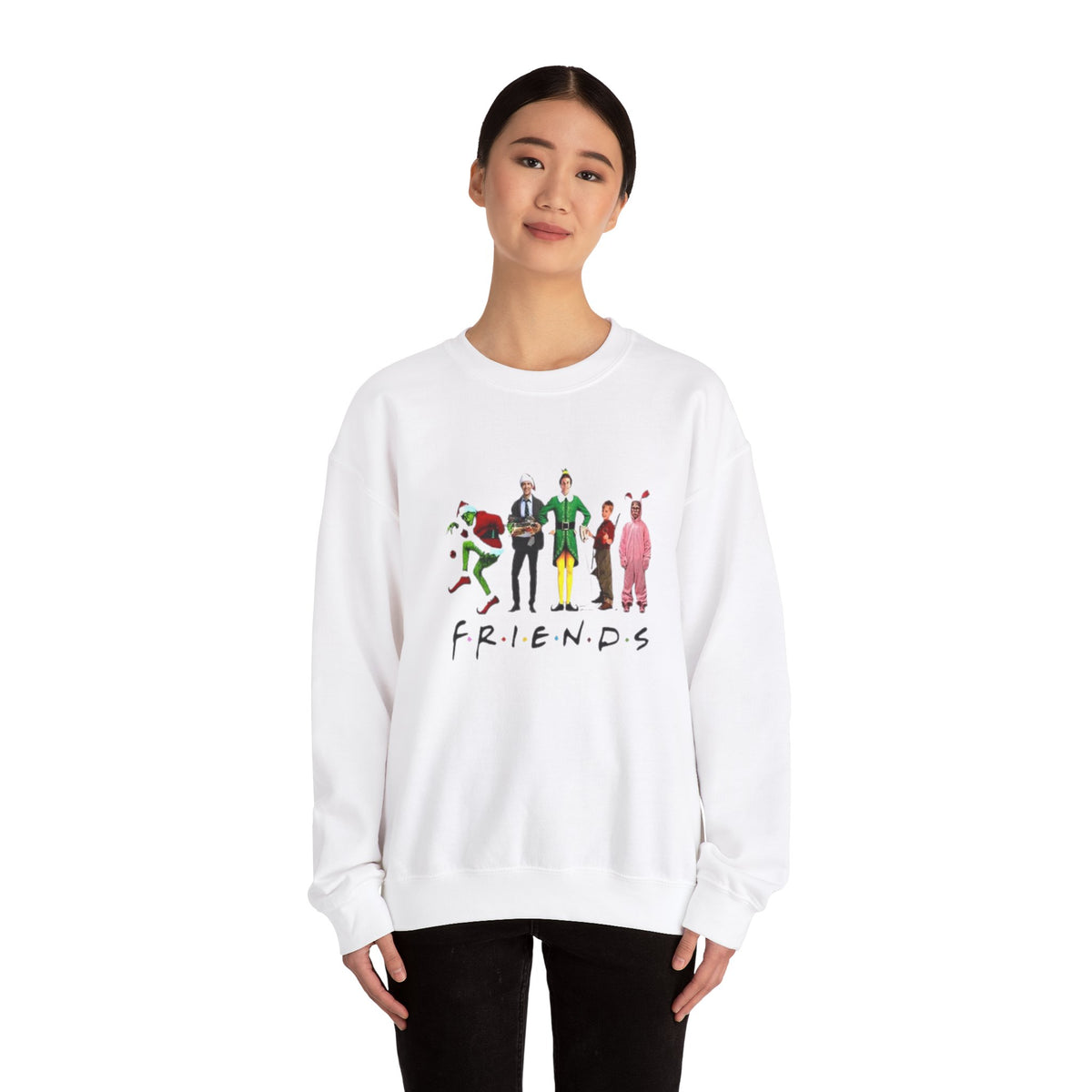 Funny Christmas Friends Unisex Heavy Blend™ Crewneck Sweatshirt
