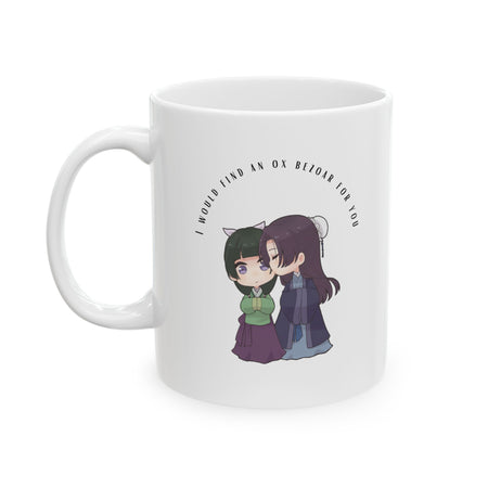 Mao Mao and Jinshi "I would find an ox bezoar for you" Mug - Anime Manga Cup - Kusuriya no Hitorigoto Ceramic Mug, (11oz, 15oz)