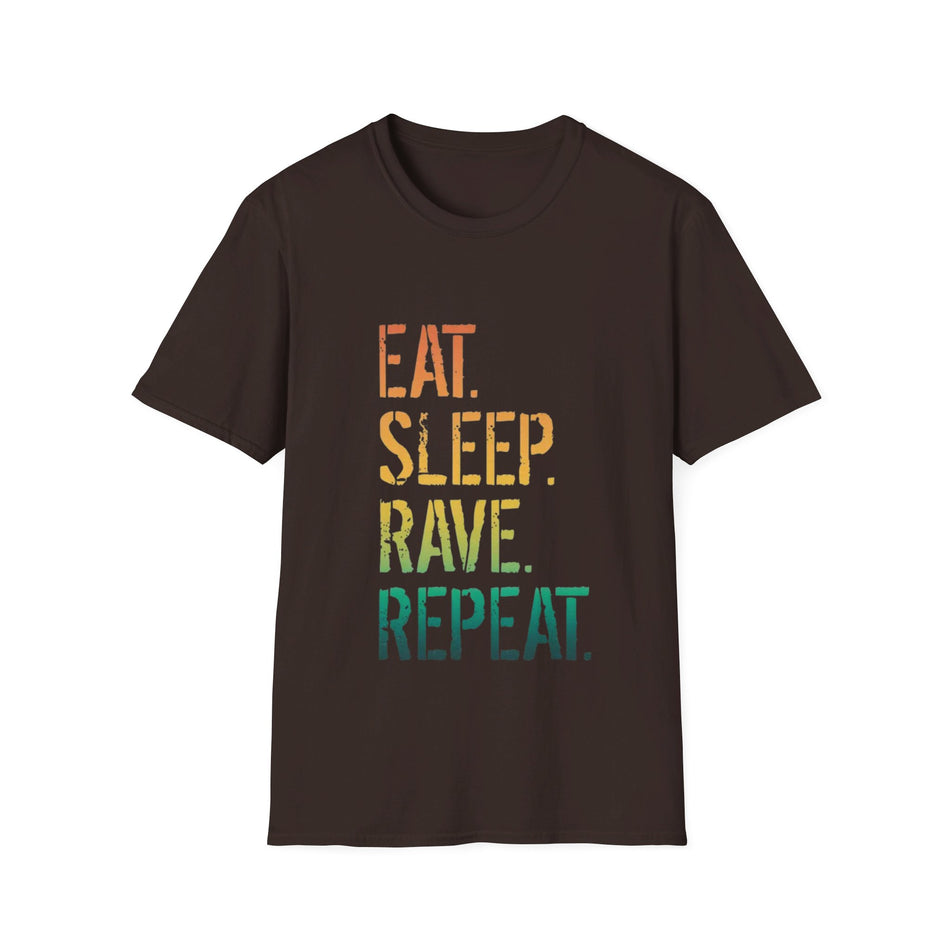 Rave, Sleep Repeat , EDC T-shirt