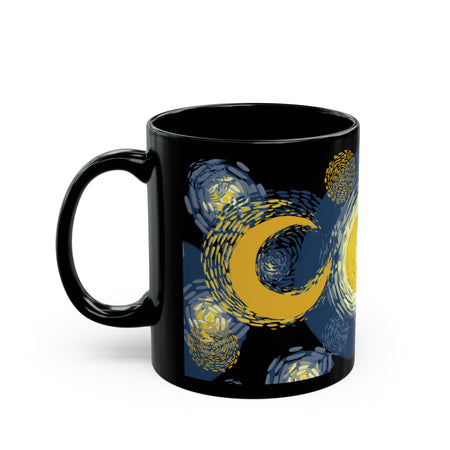 Artistic Coffee Mug Inspired by Van Gogh - Black Mug (11oz, 15oz)