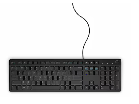 Dell Wired Keyboard - Black KB216