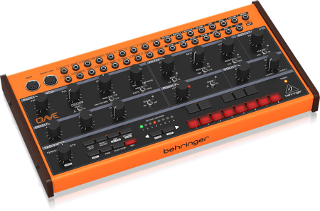 Analog Semi-Modular Synthesizer with 3340 VCO, Classic Ladder Filter, 32-Step Sequencer and 16-Voice Poly Chain
