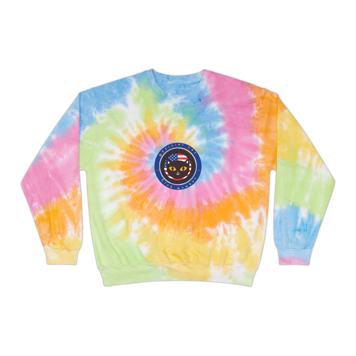 Cat Member Club Unisex Tie-Dye Sweatshirt