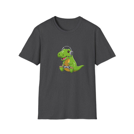 Dinosaur Playing Video Games T-Shirt – Fun & Unique Design for Gamers