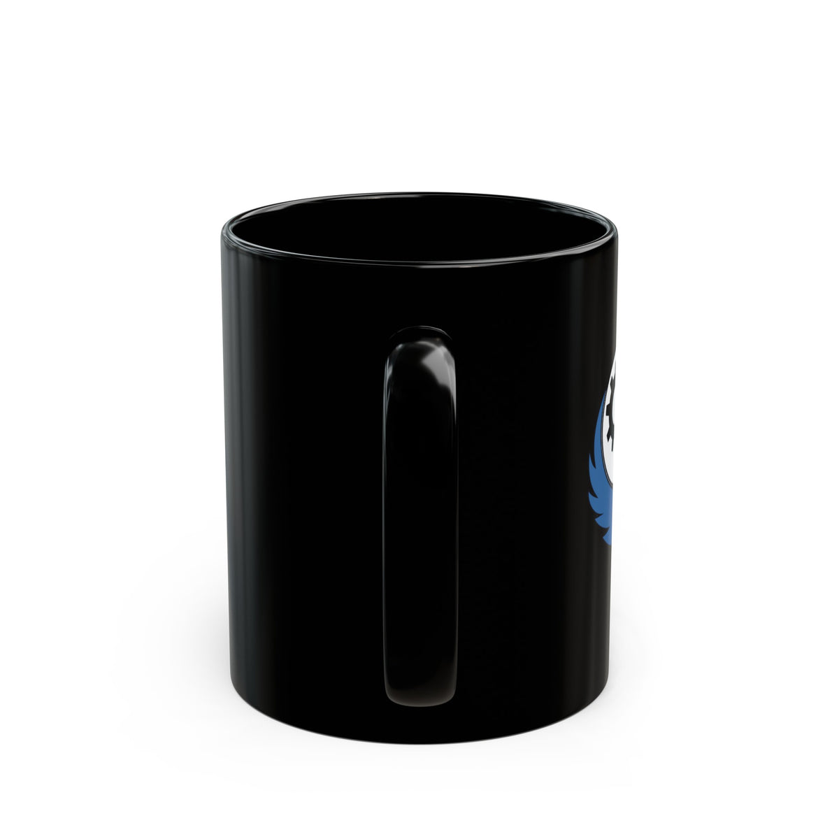 Fallout Brotherhood Of Steel - Fallout Brotherhood Of Steel Symbol Black Mug (Available in 11oz and 15oz)