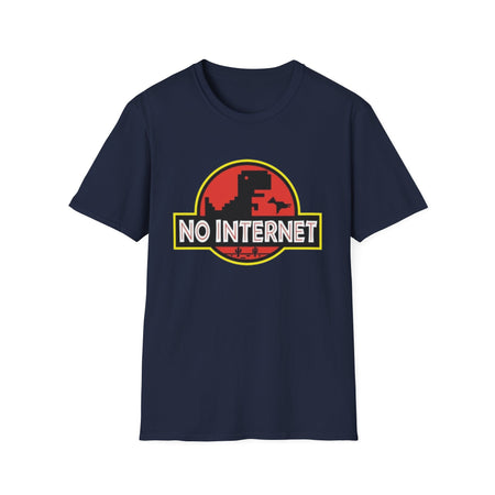 Funny Nerdy No Internet Dinosaur Computer Science Teacher T-Shirt
