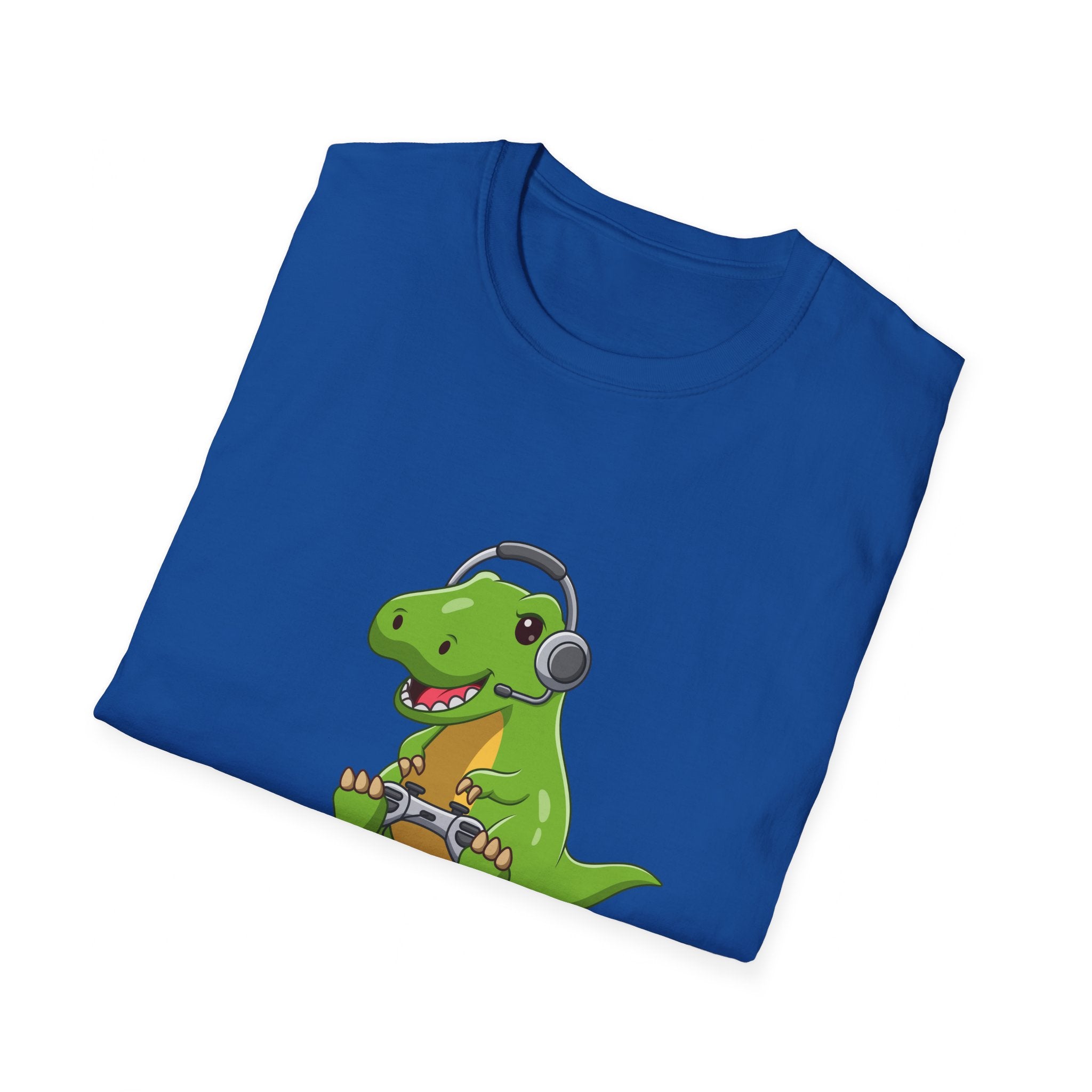 Dinosaur Playing Video Games T-Shirt – Fun & Unique Design for Gamers