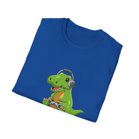 Dinosaur Playing Video Games T-Shirt – Fun & Unique Design for Gamers