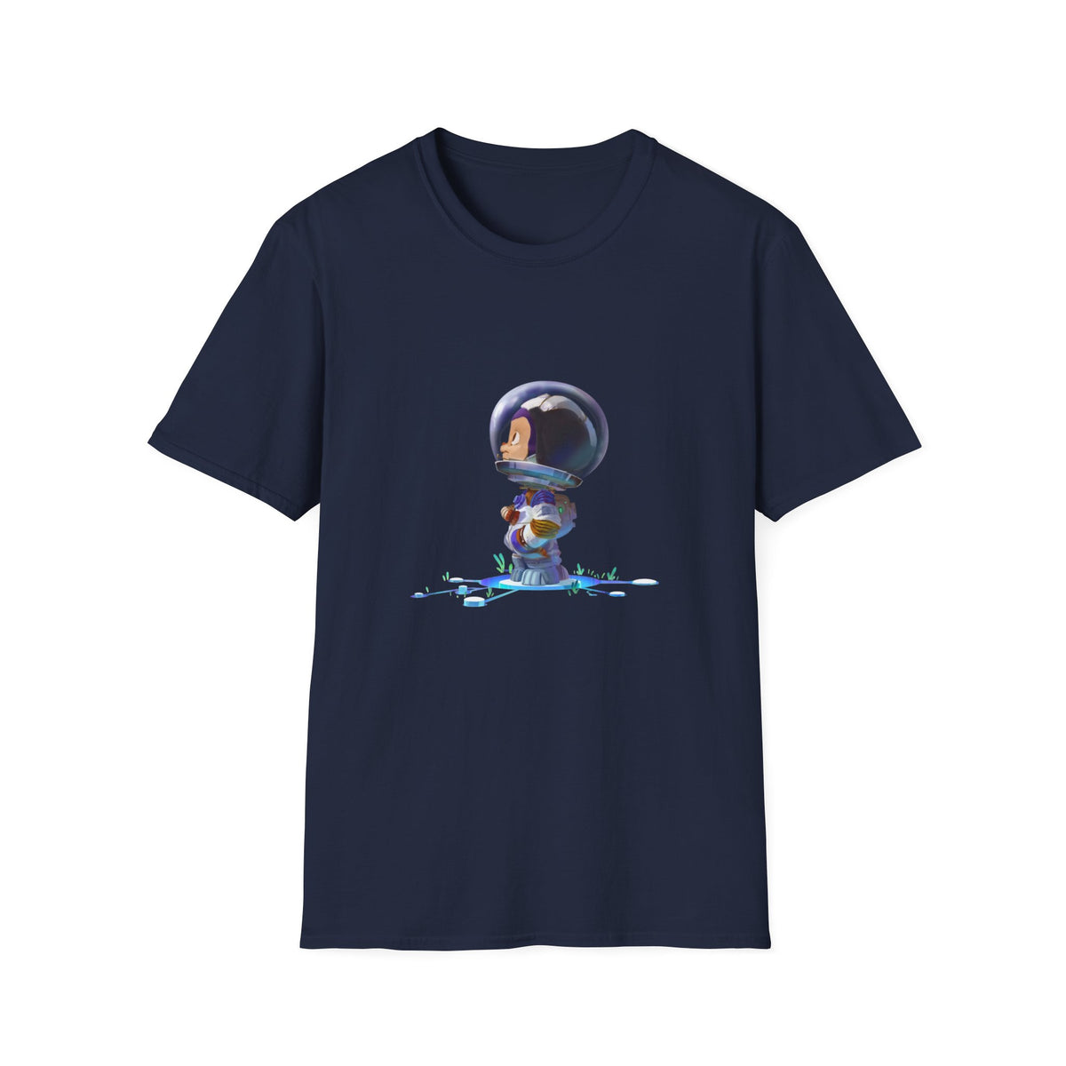 GitHub Octocat Astronaut Unisex Softstyle T-Shirt for Software Developers and Programmers