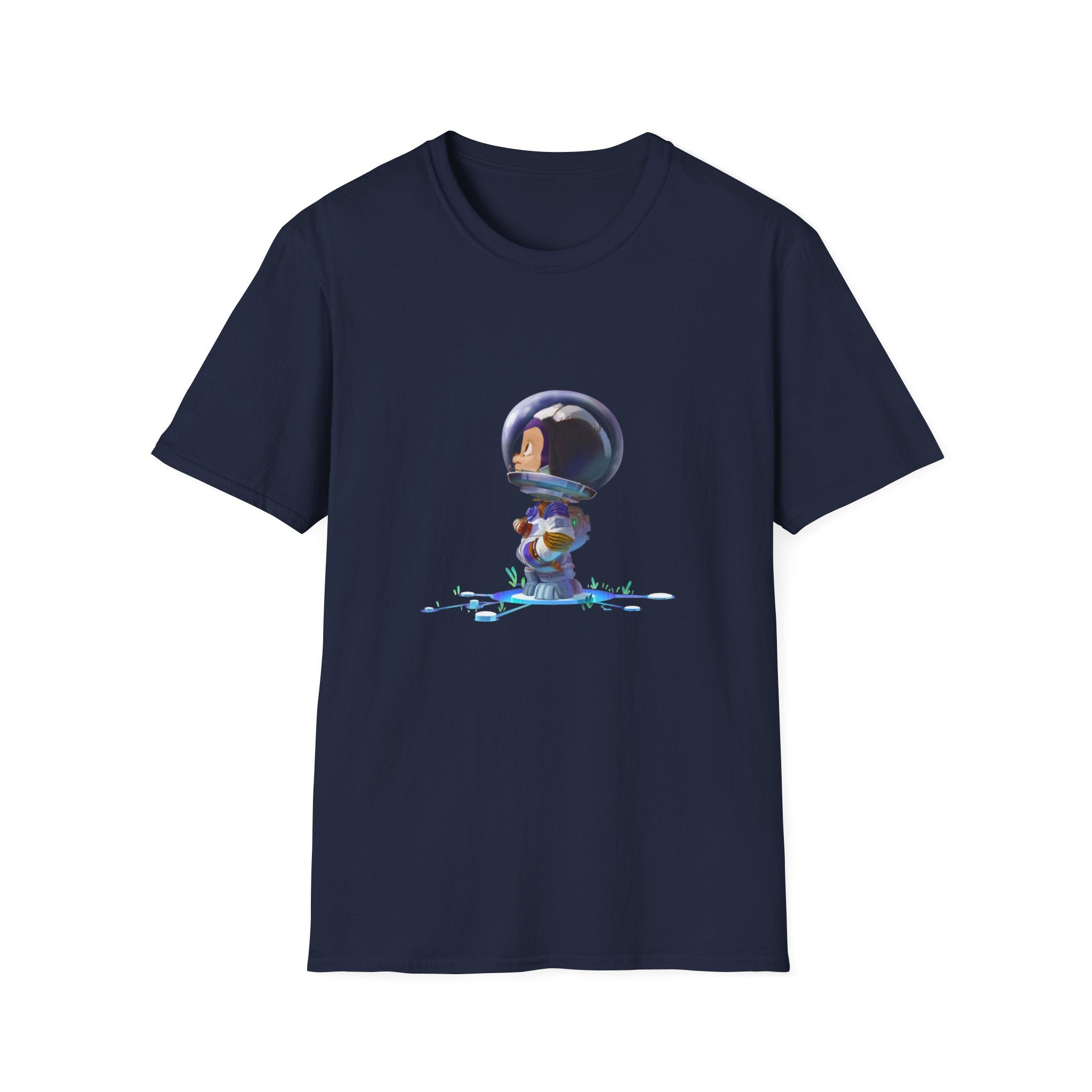 GitHub Octocat Astronaut Unisex Softstyle T-Shirt for Software Developers and Programmers