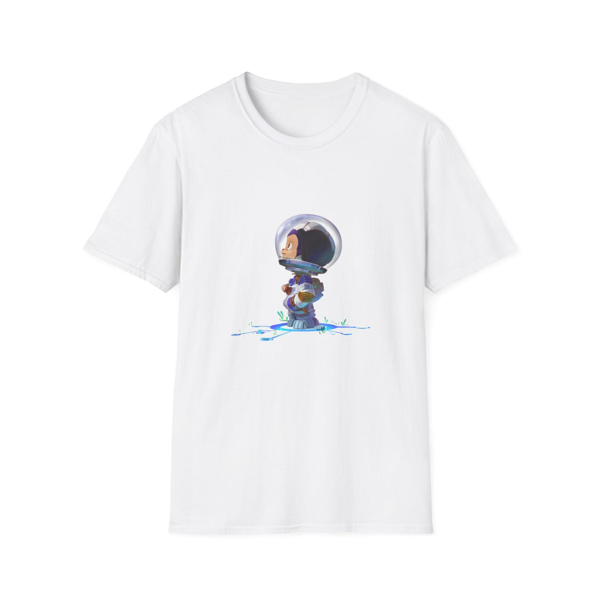 GitHub Octocat Astronaut Unisex Softstyle T-Shirt for Software Developers and Programmers