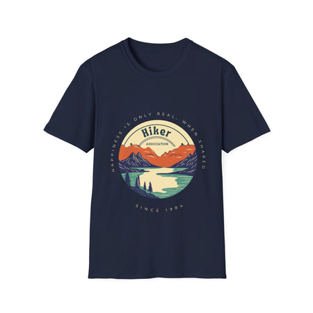 Happiness is real when is shared Hiker Association T-shirt
