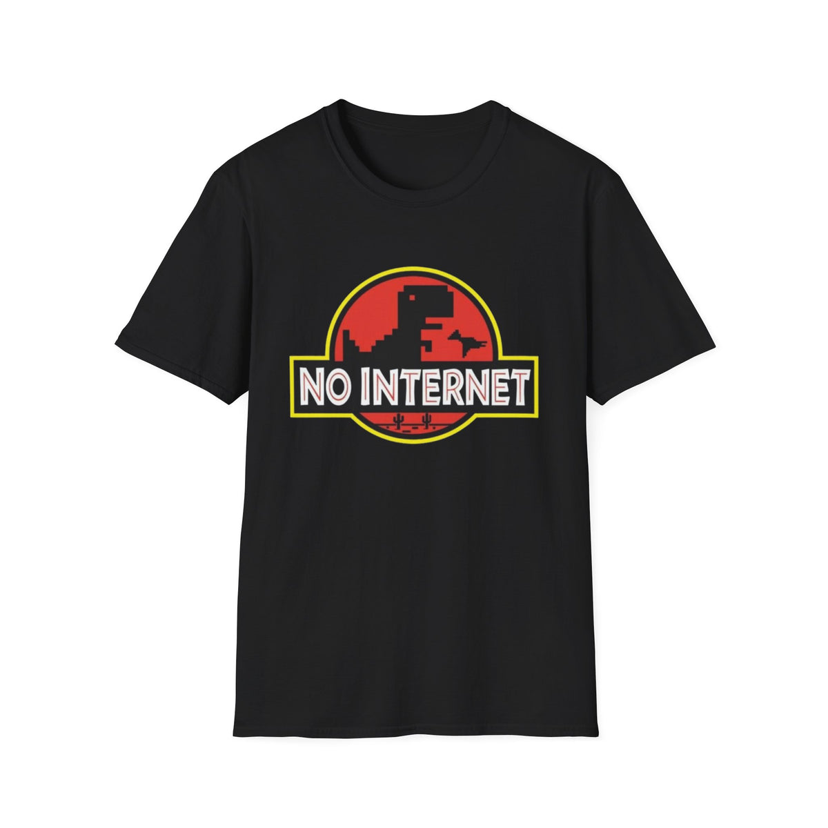 Funny Nerdy No Internet Dinosaur Computer Science Teacher T-Shirt Elementos multimedia: 1 de 29