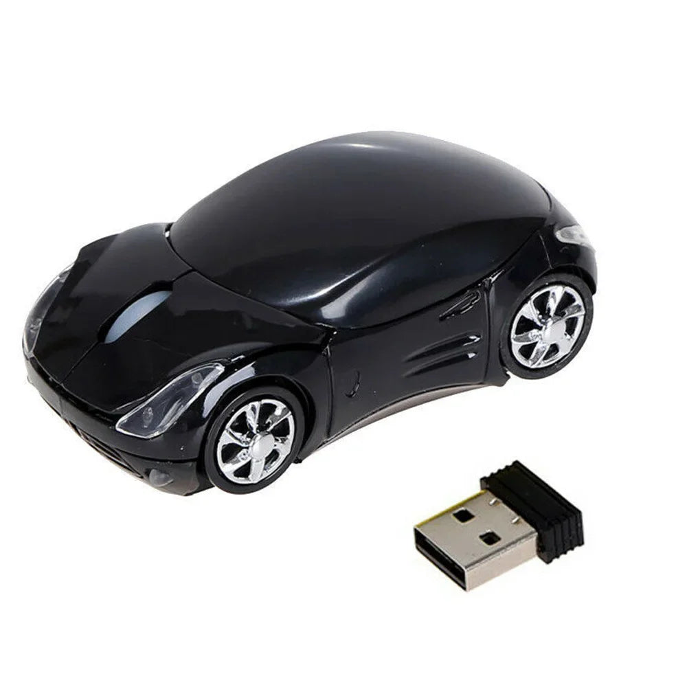 Car-Shaped Wireless Mouse - Mini Laptop Accessory
